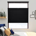 HDJDRAPI Top Down Bottom Up Blackout Cellular Shades, Cordless Honeycomb Blinds