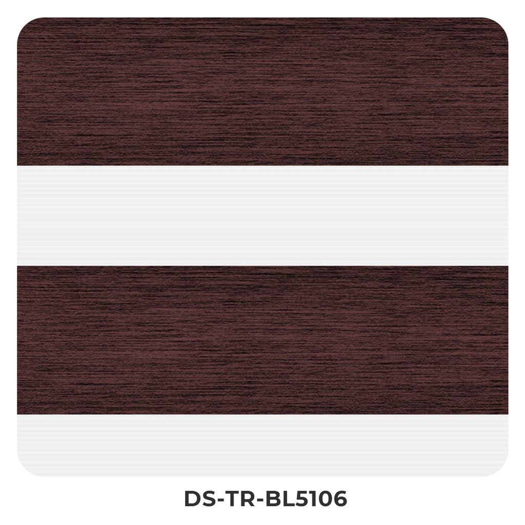 HDJDRAPI  3-Step Installation No Drill Zebra Blinds Cordless & Push-Pull for Soft Translucent Light Easy DIY Window Shades