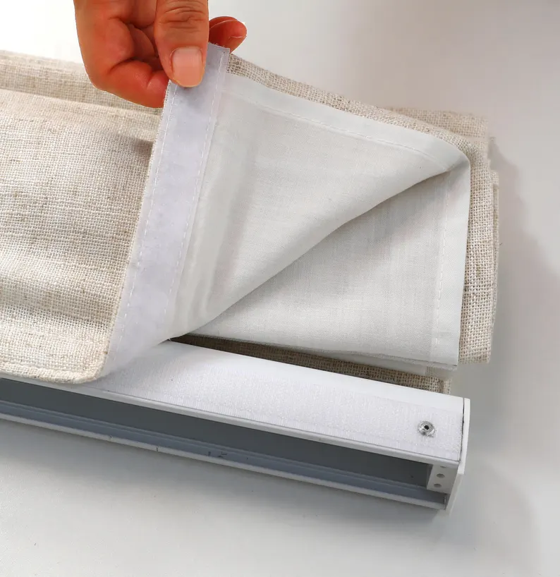 HDJDRAPI Roman Shades for Windows, No-Drill Cordless Blackout, Custom Linen Prints