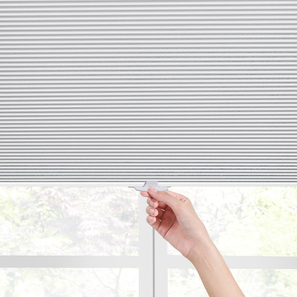 HDJDRAPI Customizable size No Drill No Tools Blackout Window Cover,Cordless Honeycomb Blinds