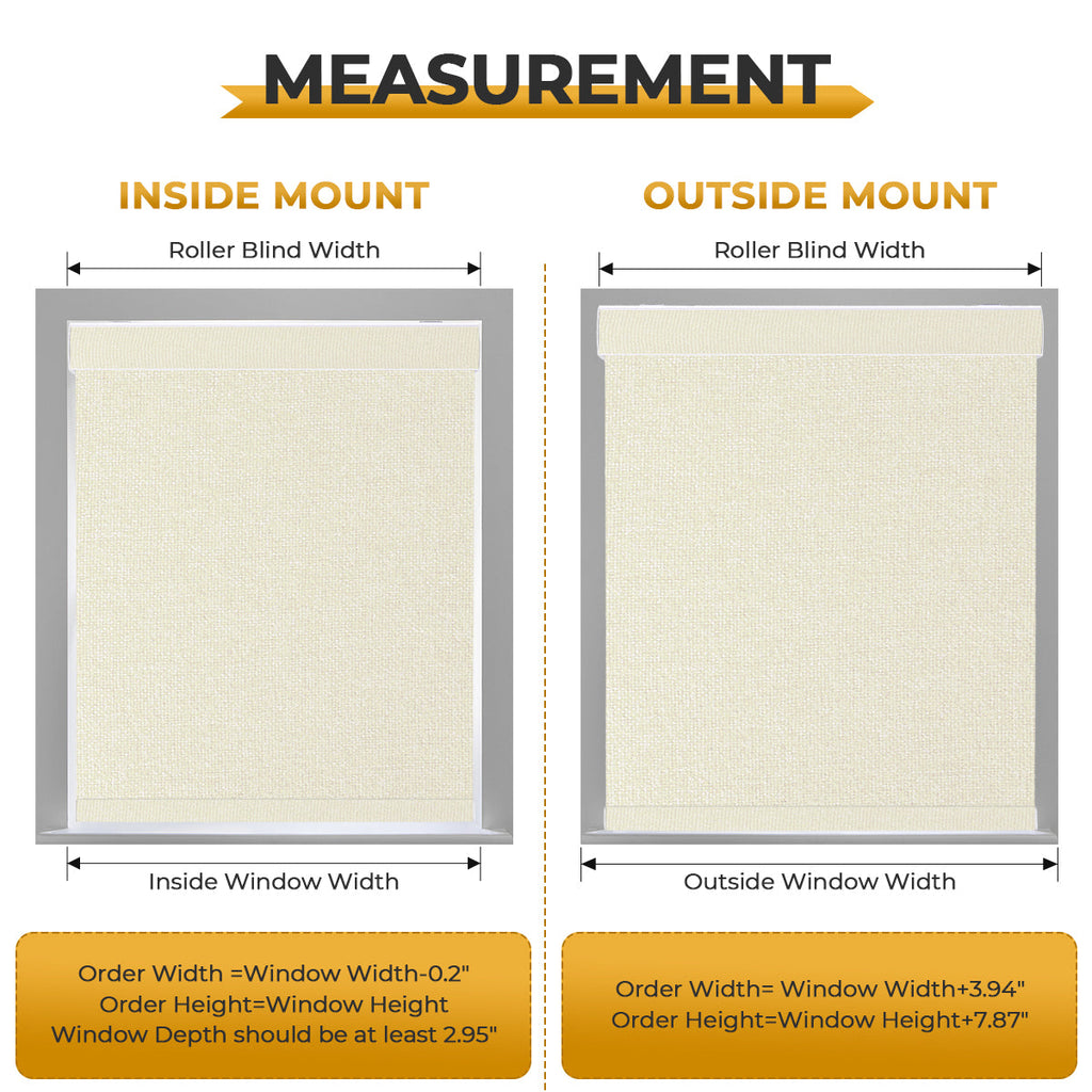 HDJDrapi - Cordless Smart Electric Roller Blinds with Remote, Blackout Window Shades